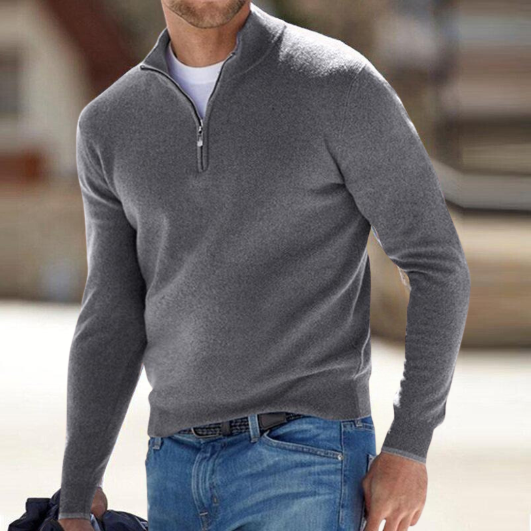 Miquel | Premium Zip-Neck Pullover