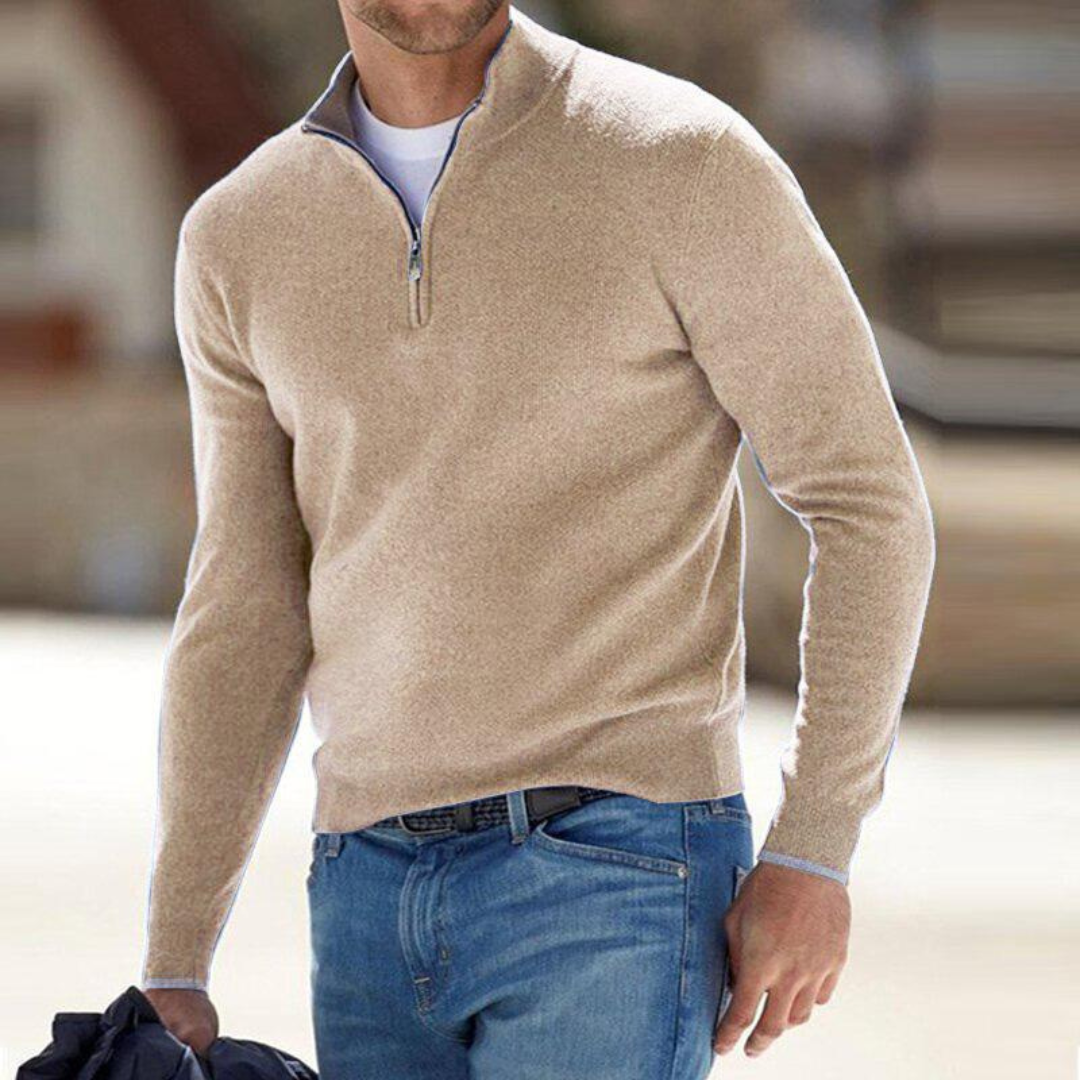 Miquel | Premium Zip-Neck Pullover