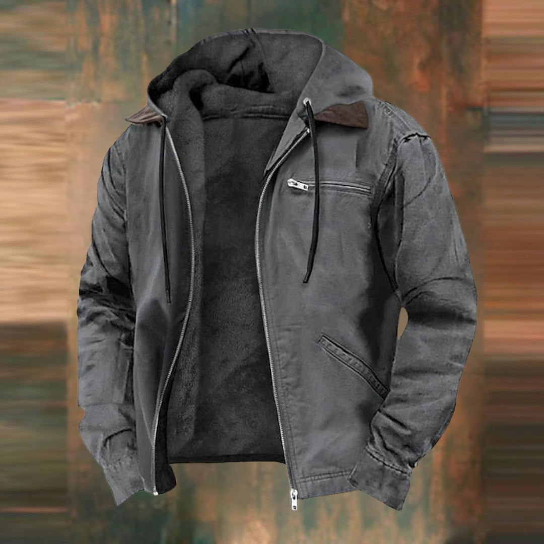 Nate | Zipper Hooded Jacket