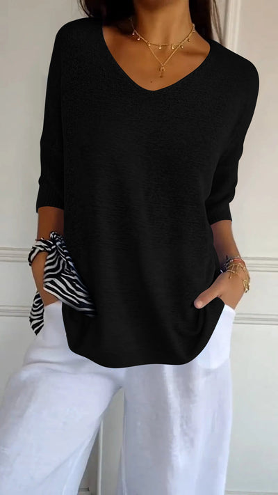 Anna | Soft V-Neck Top