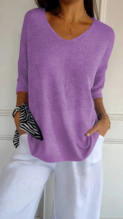 Anna | Soft V-Neck Top
