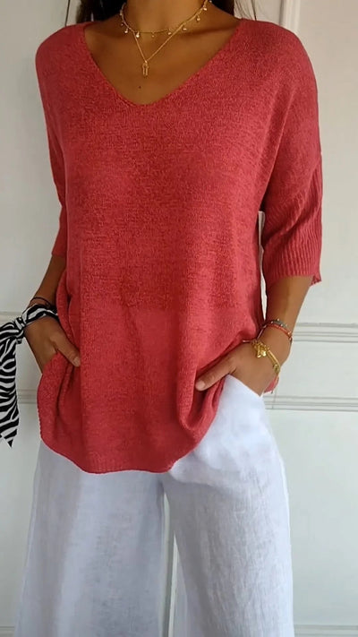 Anna | Soft V-Neck Top
