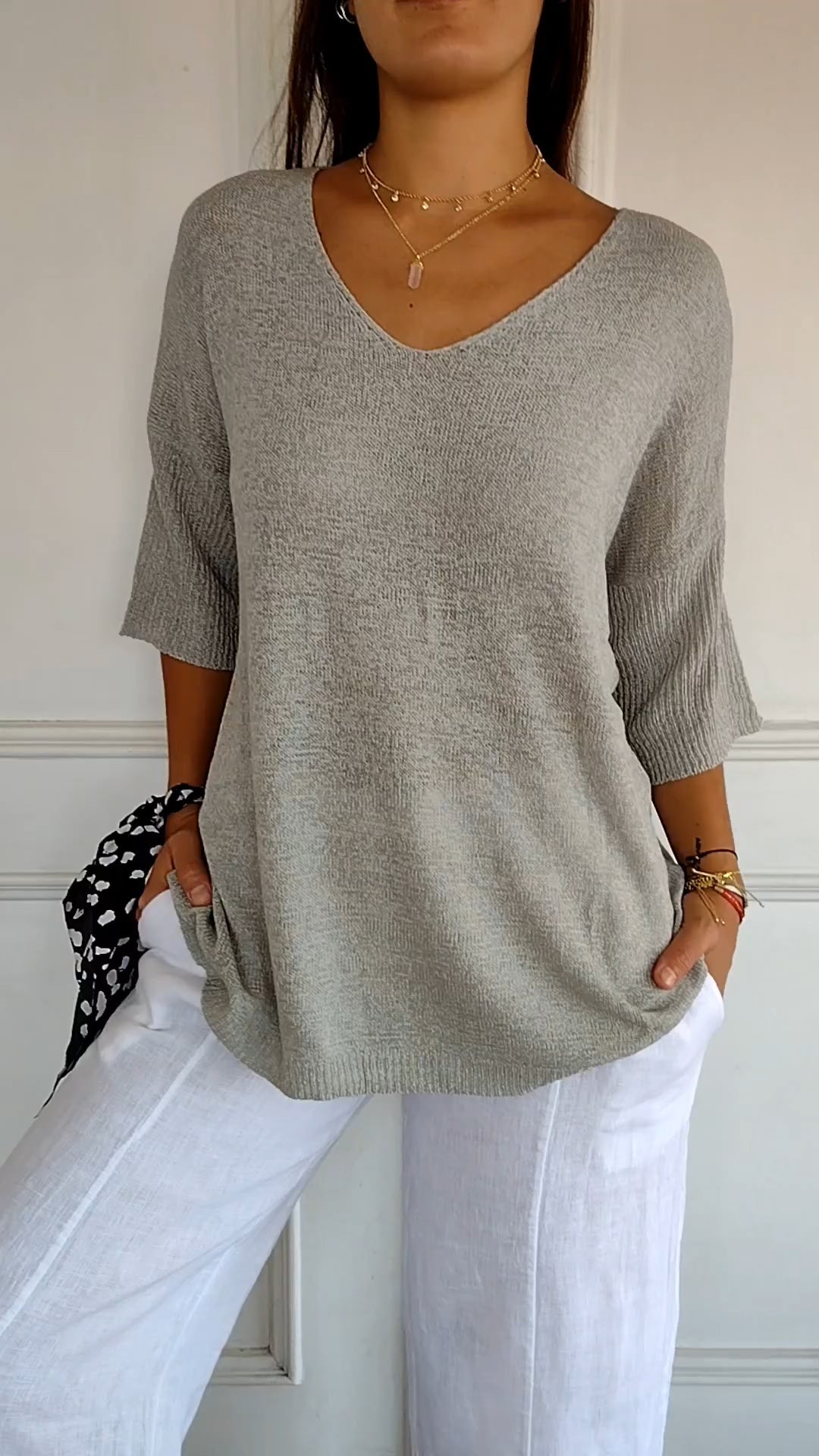 Anna | Soft V-Neck Top
