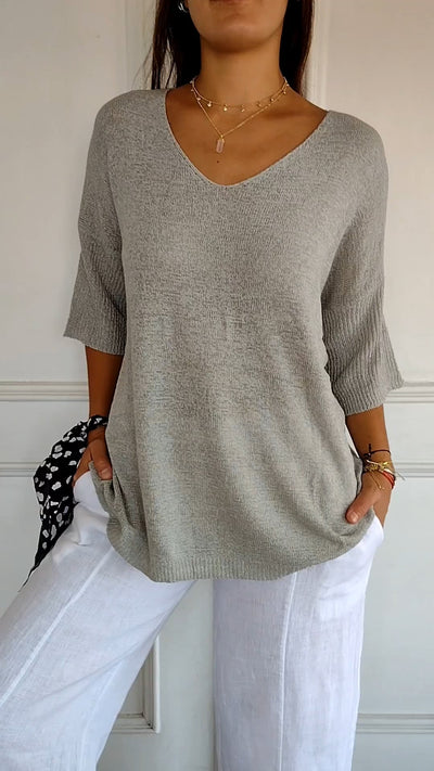 Anna | Soft V-Neck Top