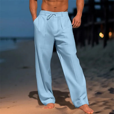 NATHAN™ – MENS COTTON CASUAL SUMMER TROUSERS