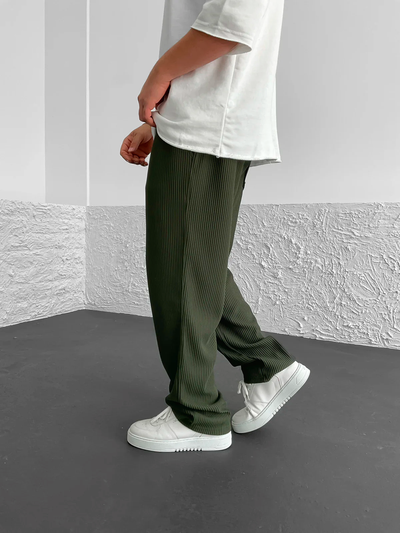 Rivelle™ – RIBBED RELAXED FIT TROUSERS
