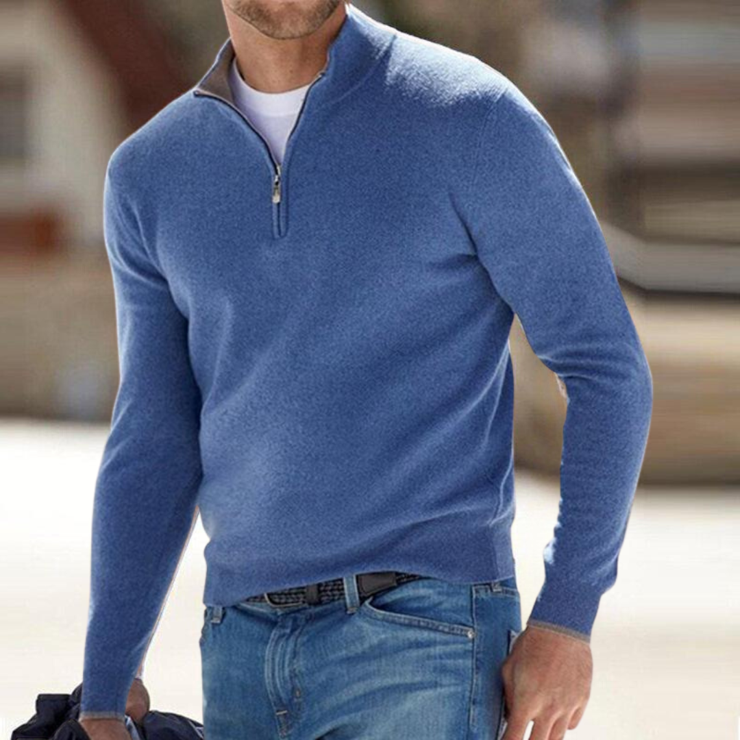 Miquel | Premium Zip-Neck Pullover