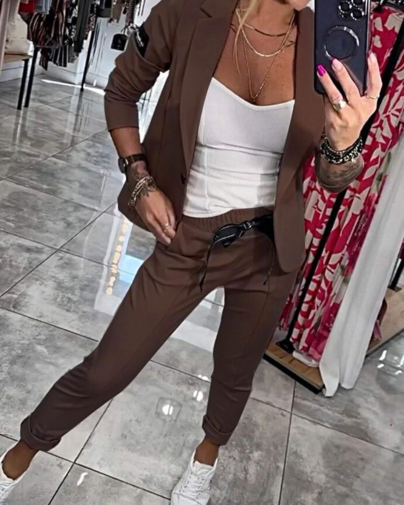 Catalina | Elegant Two-Piece Blazer & Pant Set