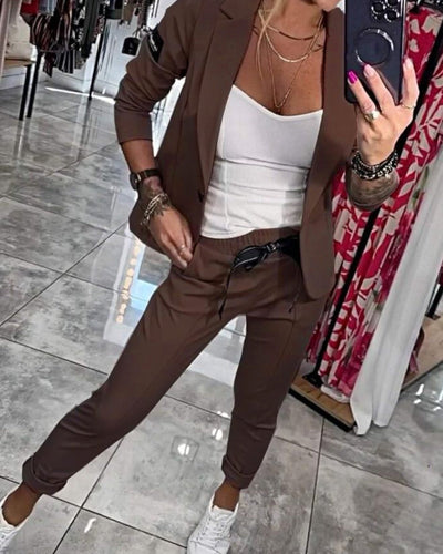 Catalina | Elegant Two-Piece Blazer & Pant Set