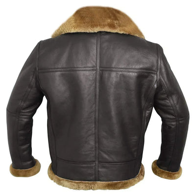 Terrence | Premium Shearling Leather Aviator Coat