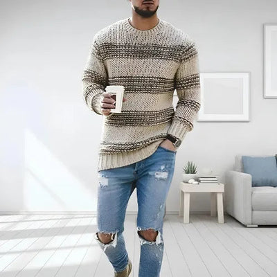 Darren | Striped Chunky Sweater