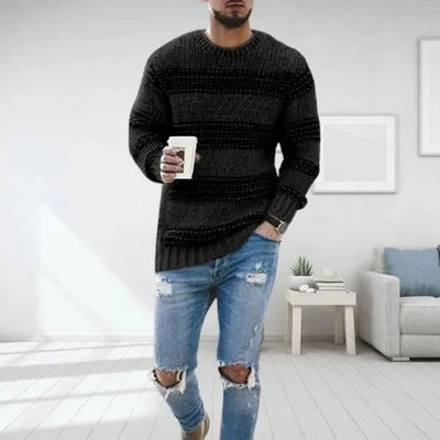Darren | Striped Chunky Sweater