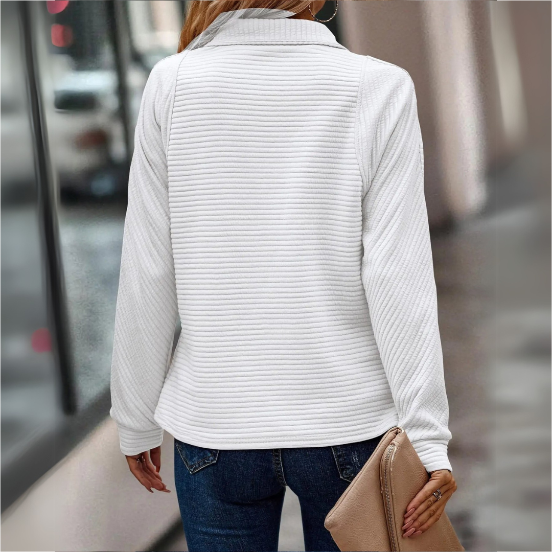 Suzanne | Half-Zip Detailed Pullover