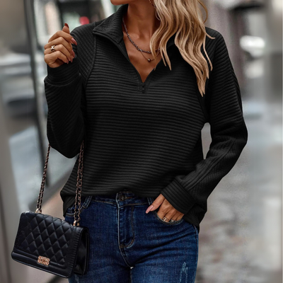 Suzanne | Half-Zip Detailed Pullover