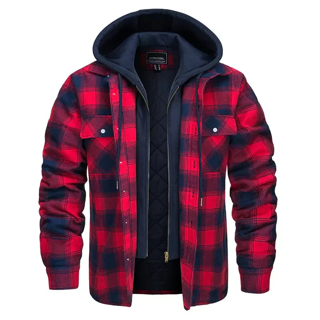 Joel | Checked Hooded Jacket
