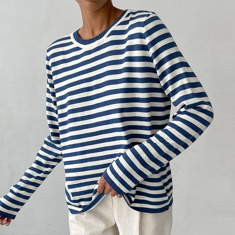 OLIVIA™ | LONG-SLEEVED STRIPED SWEATER
