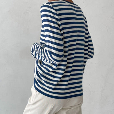 OLIVIA™ | LONG-SLEEVED STRIPED SWEATER