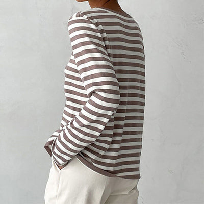 OLIVIA™ | LONG-SLEEVED STRIPED SWEATER