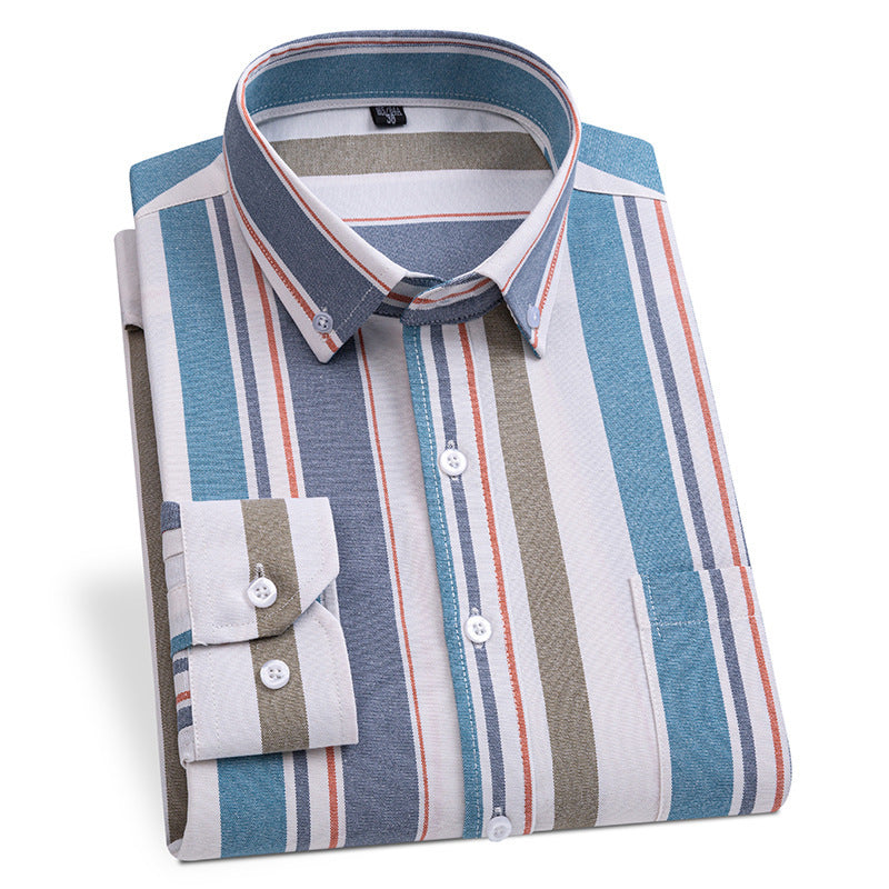 Long-sleeved cotton shirt