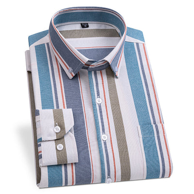 Long-sleeved cotton shirt