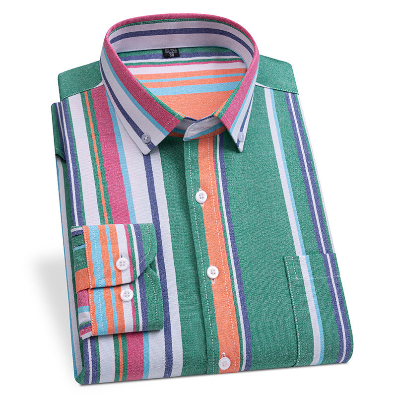 Long-sleeved cotton shirt