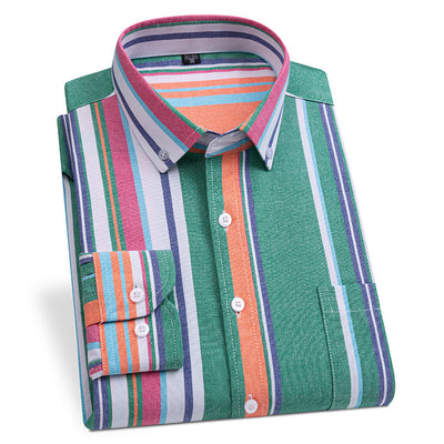 Long-sleeved cotton shirt