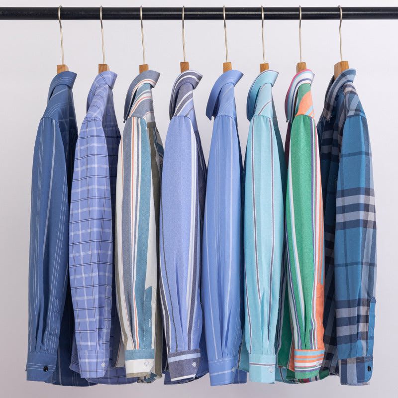 Long-sleeved cotton shirt