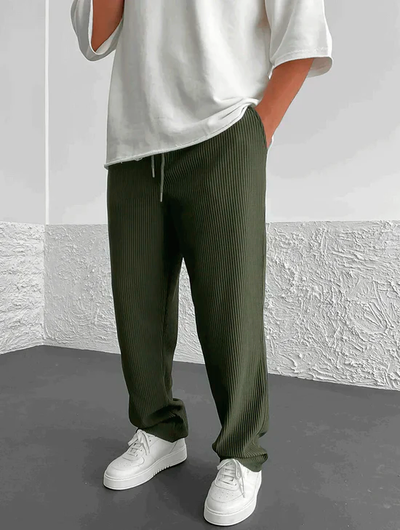 Rivelle™ – RIBBED RELAXED FIT TROUSERS