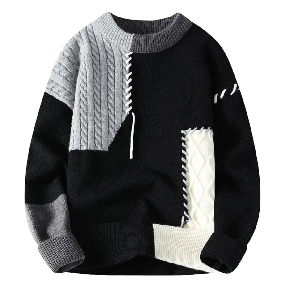 Alex | Patchwork Pullover