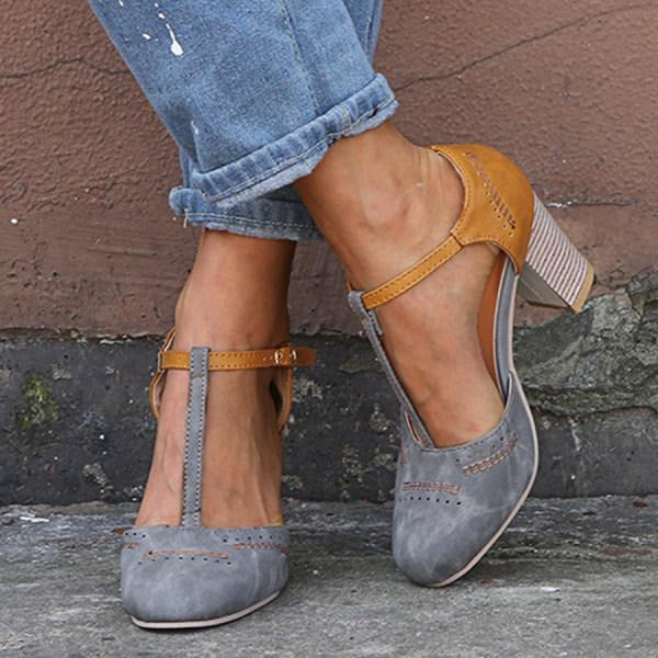 Gigi | Heeled Retro Sandals