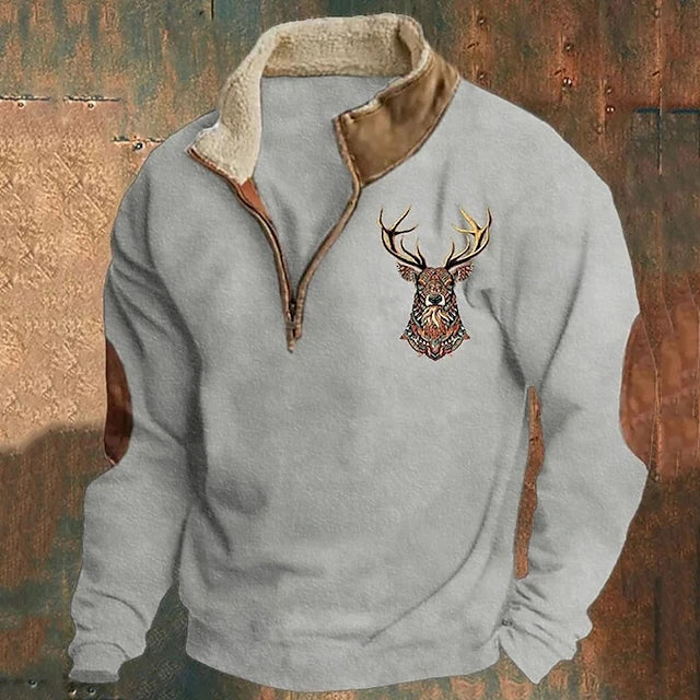 Luke™ | Printed Half-Zip Pullover
