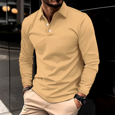 Ethan™ | Casual Long-Sleeved Polo