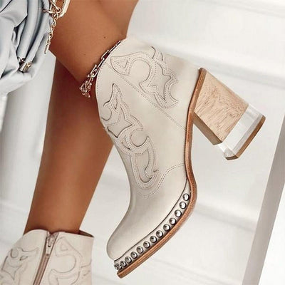 Gwen |Textured Ankle Boot