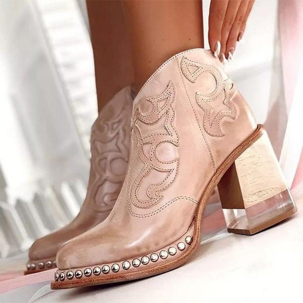 Gwen |Textured Ankle Boot