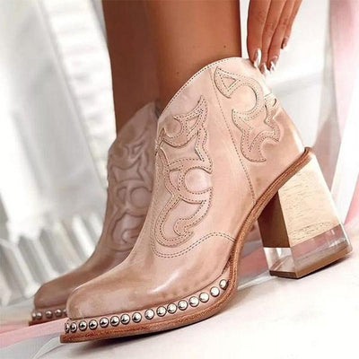 Gwen |Textured Ankle Boot