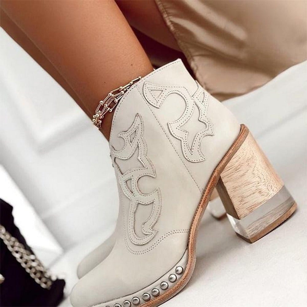Gwen |Textured Ankle Boot