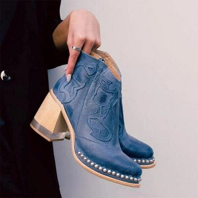 Gwen |Textured Ankle Boot