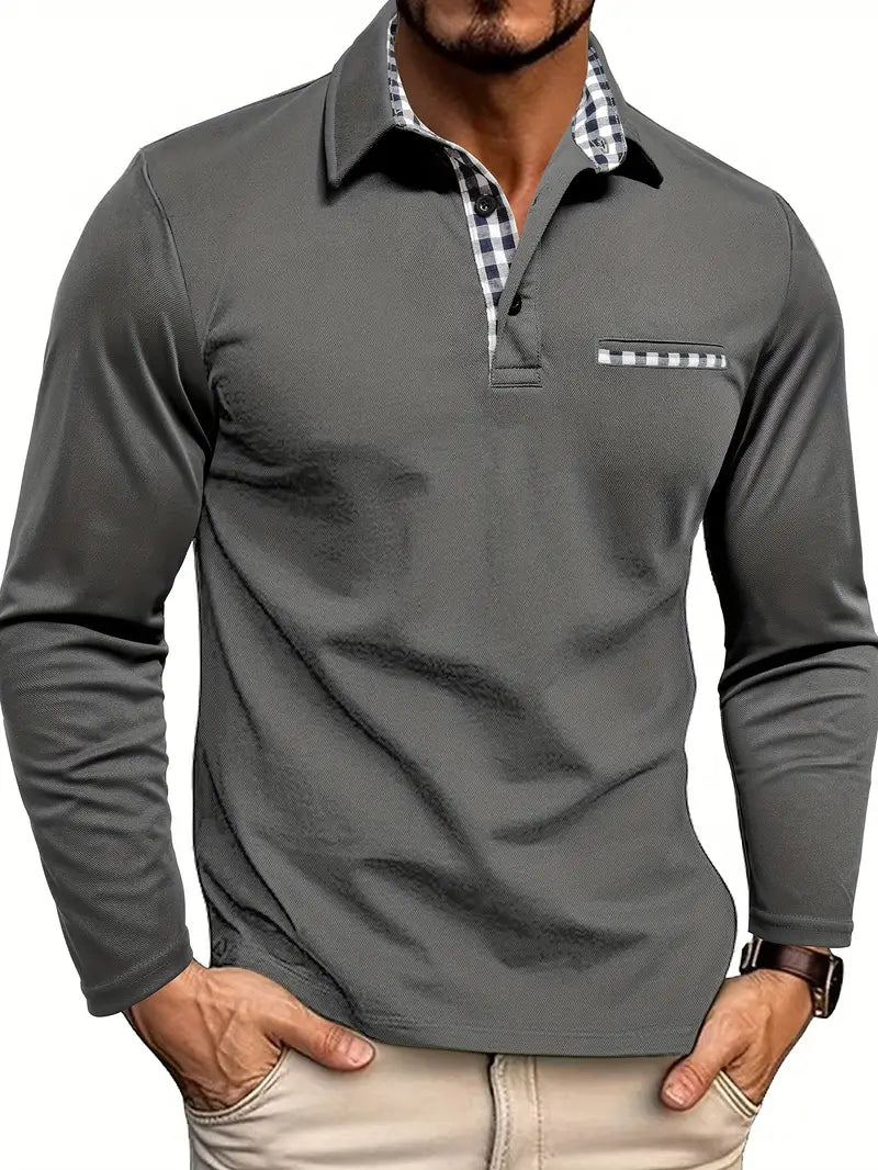 Vince | Polo Shirt with Long Sleeves