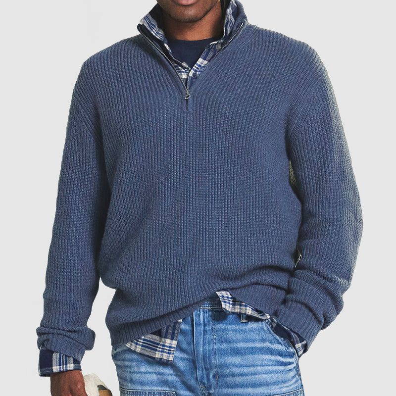 Alonso | Quarter Zip Sweater
